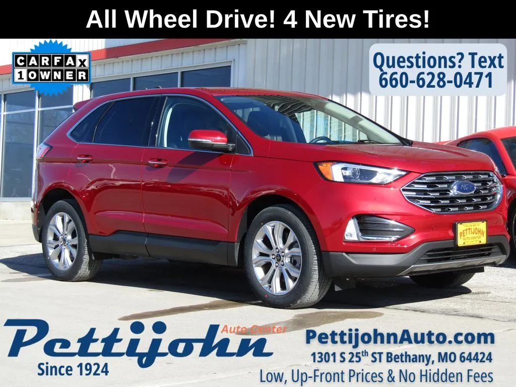 Red 2024 Ford Edge Titanium for sale in Bethany, MO