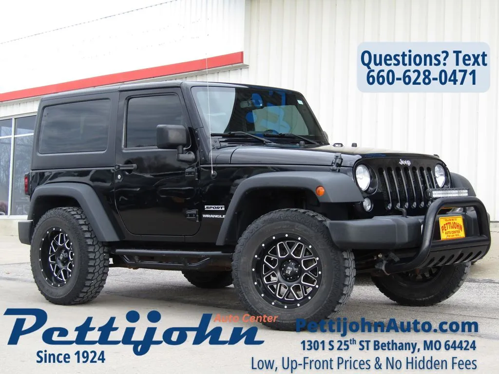 Used 2015 Jeep Wrangler Sport with VIN 1C4AJWAG2FL726756 for sale in Kansas City
