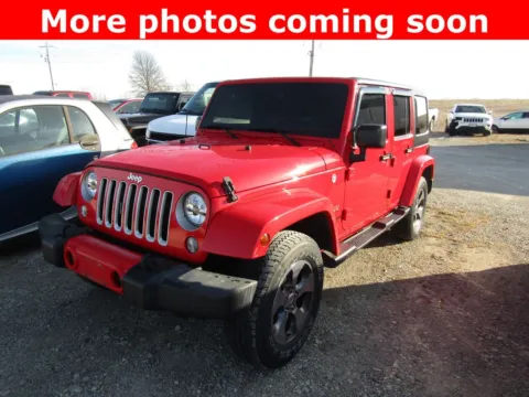 Red 2018 Jeep Wrangler JK Unlimited Sahara for sale in Bethany, MO