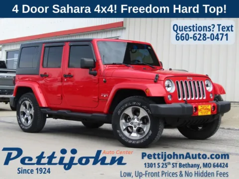 Red 2018 Jeep Wrangler JK Unlimited Sahara for sale in Bethany, MO