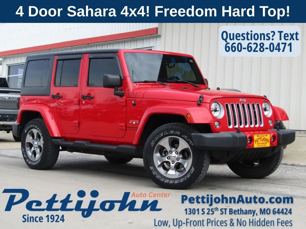 Used 2018 Jeep Wrangler JK Unlimited Sahara with VIN 1C4HJWEG3JL920178 for sale in Kansas City