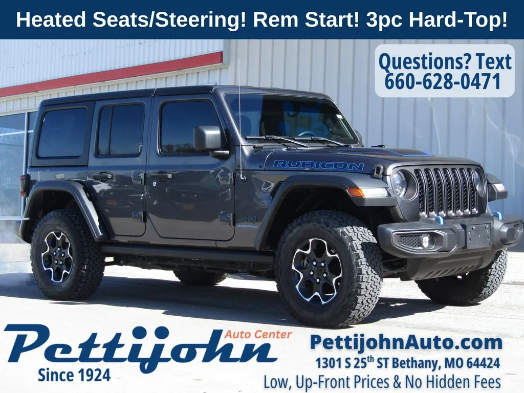 Used 2023 Jeep Wrangler 4xe Rubicon 4XE with VIN 1C4JJXR6XPW704165 for sale in Kansas City