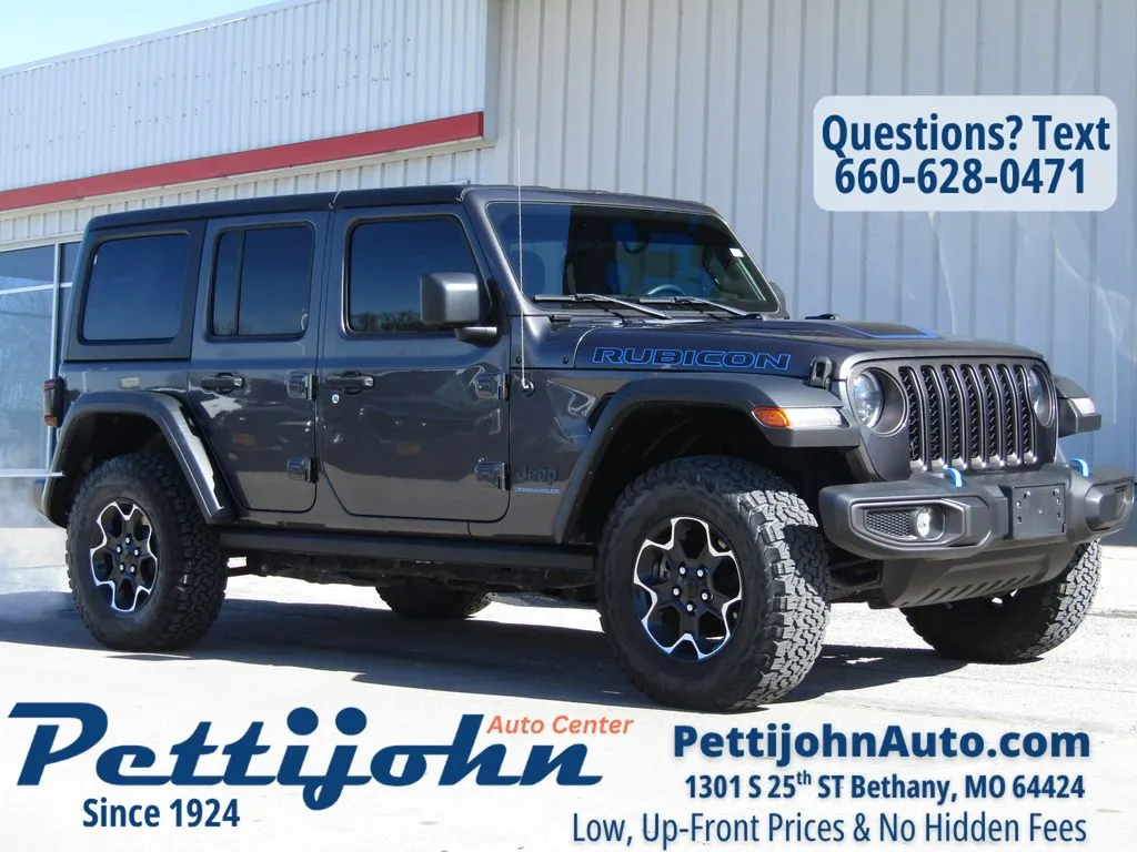 Used 2023 Jeep Wrangler 4xe Rubicon 4XE with VIN 1C4JJXR6XPW704165 for sale in Kansas City