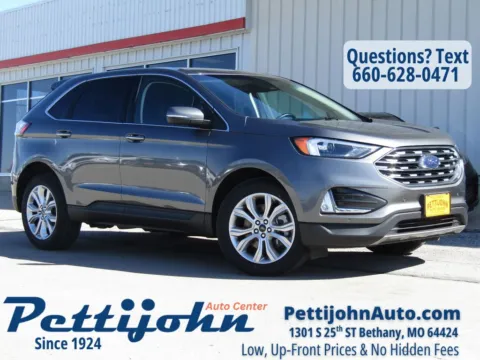 Gray 2024 Ford Edge Titanium for sale in Bethany, MO