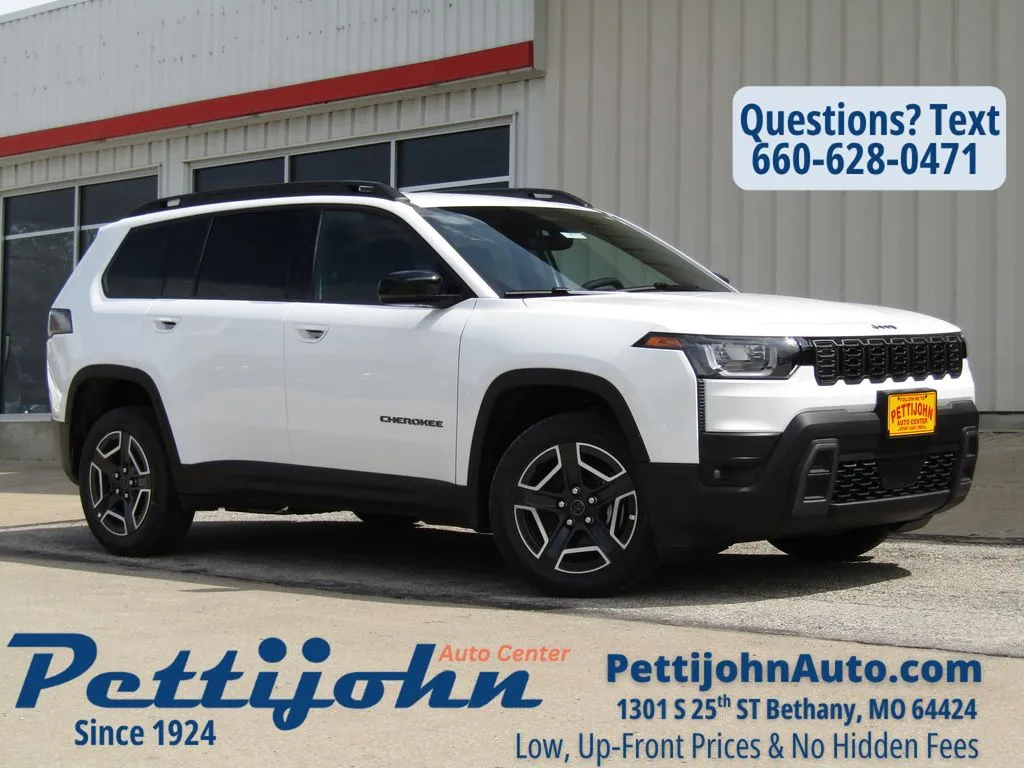 White 2026 Jeep Cherokee Limited for sale in Bethany, MO