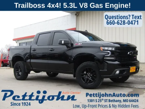 Black 2021 Chevrolet Silverado 1500 LT Trail Boss for sale in Bethany, MO