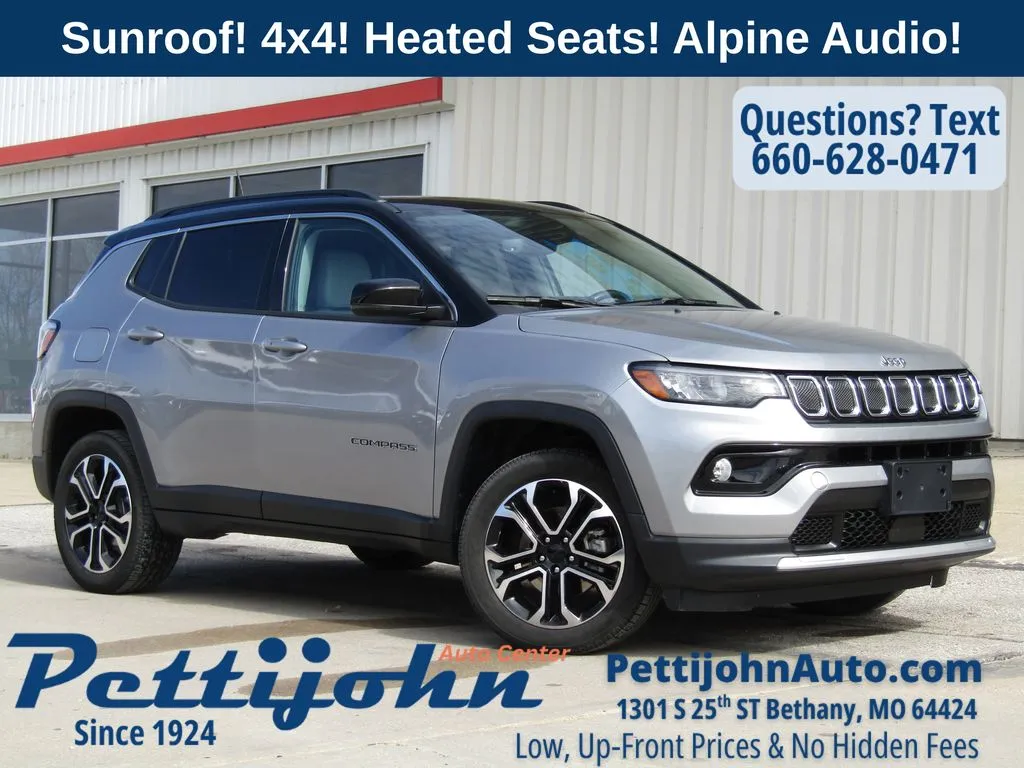 Used 2022 Jeep Compass Limited with VIN 3C4NJDCB4NT228102 for sale in Kansas City