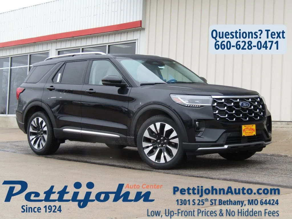 Black 2026 Ford Explorer Platinum for sale in Bethany, MO