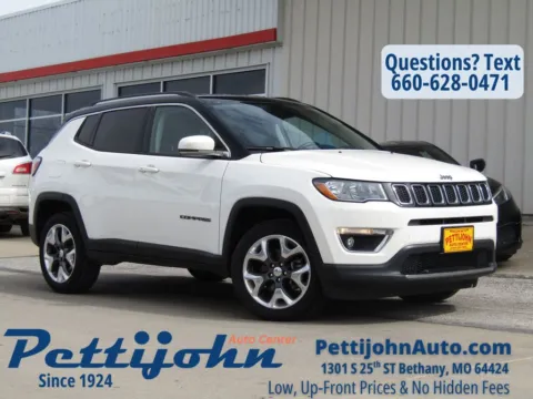 White 2019 Jeep Compass Limited for sale in Bethany, MO
