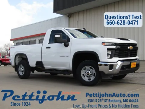White 2025 Chevrolet Silverado 2500HD Work Truck for sale in Bethany, MO