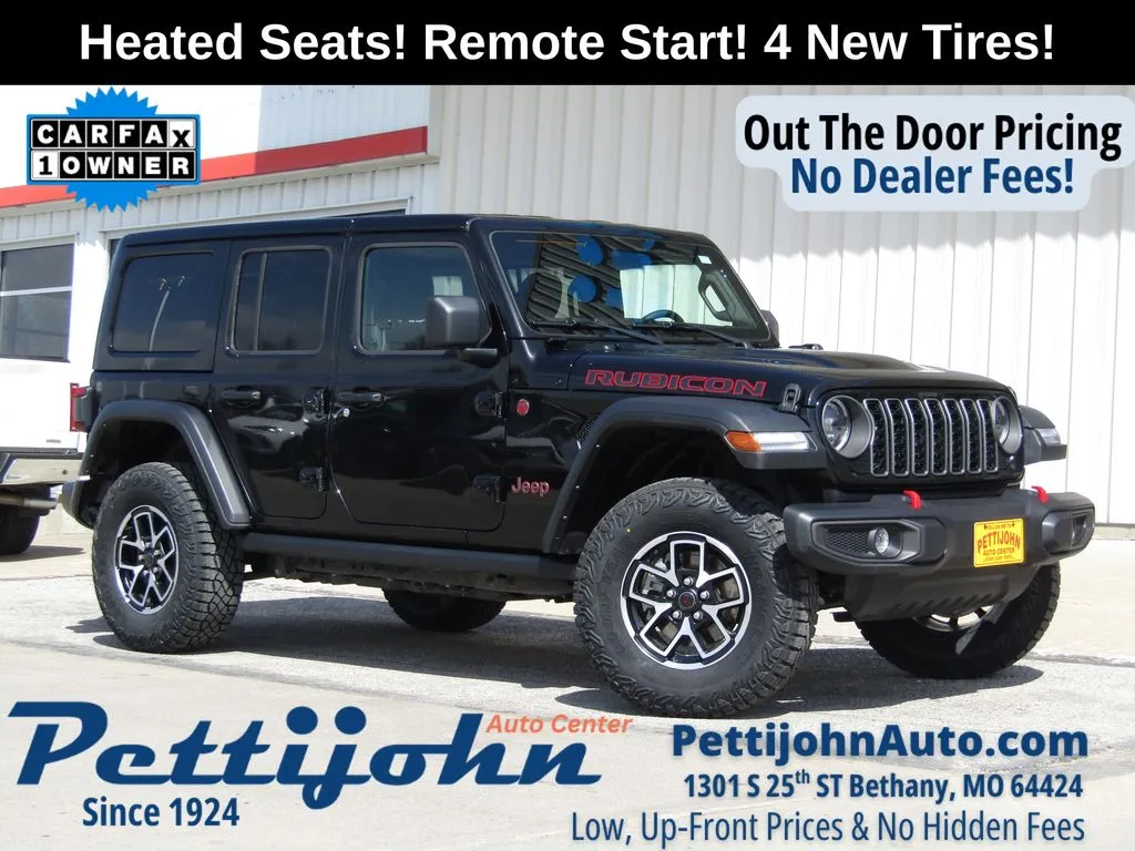 Used 2025 Jeep Wrangler 4-Door Rubicon with VIN 1C4PJXFN5SW523876 for sale in Kansas City