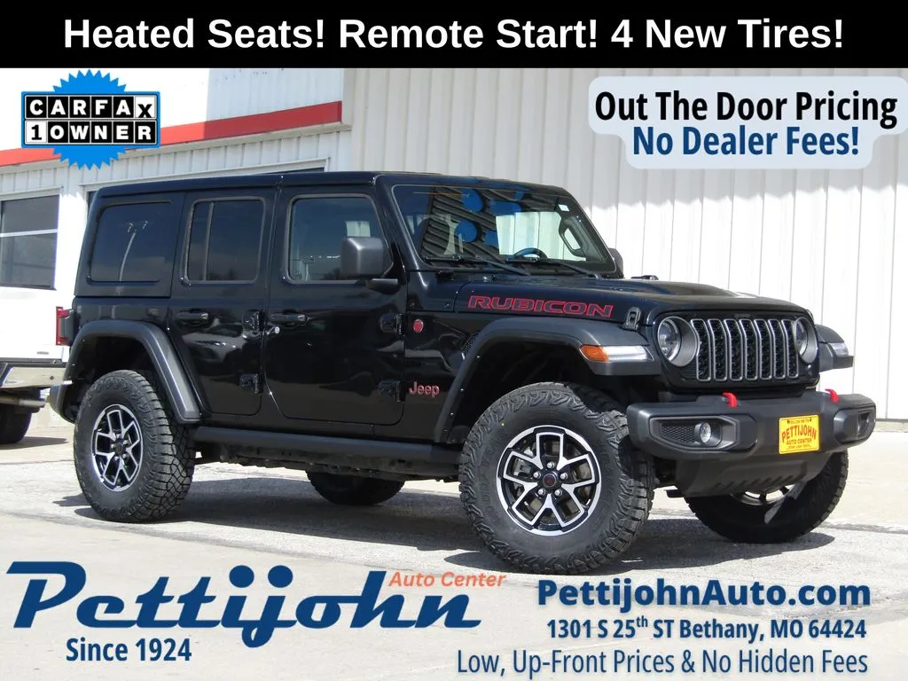 Used 2025 Jeep Wrangler 4-Door Rubicon with VIN 1C4PJXFN5SW523876 for sale in Kansas City
