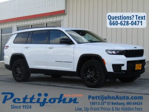 White 2024 Jeep Grand Cherokee L Altitude for sale in Bethany, MO