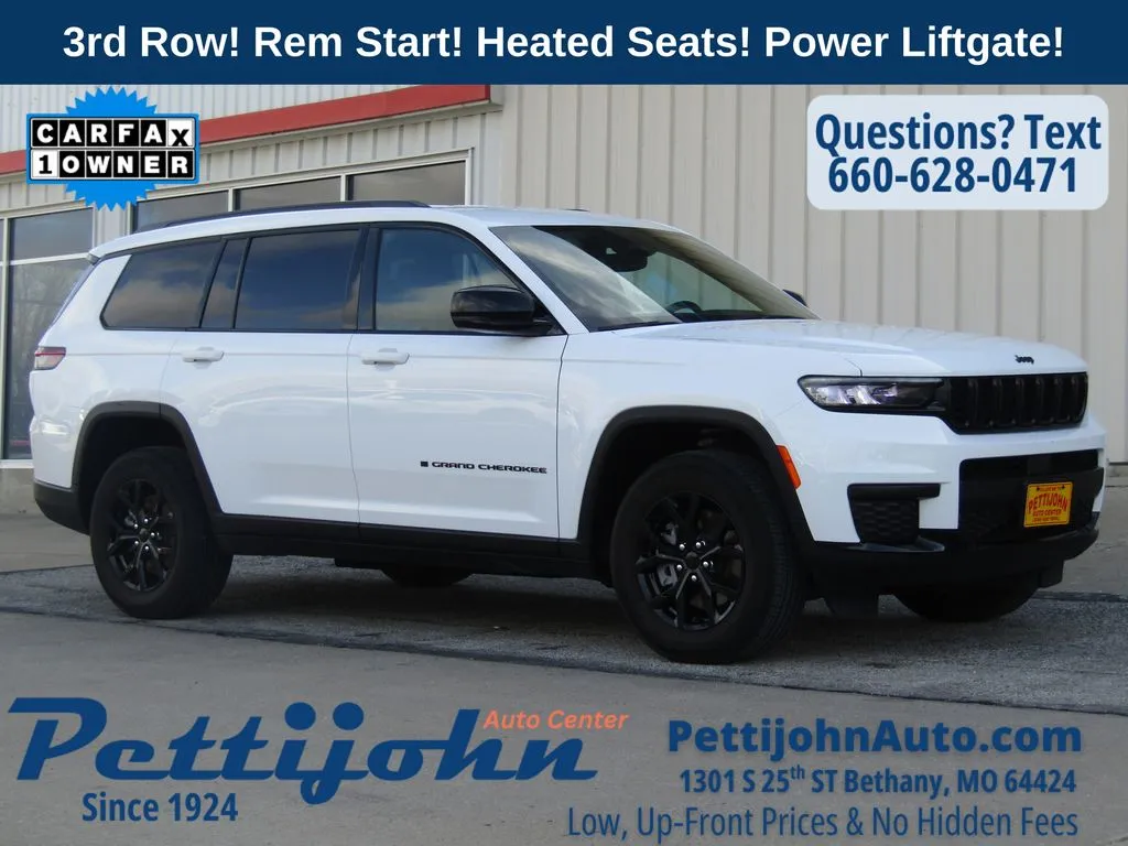 White 2024 Jeep Grand Cherokee L Altitude for sale in Bethany, MO