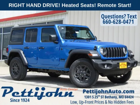 Blue 2026 Jeep Wrangler Sport RHD for sale in Bethany, MO