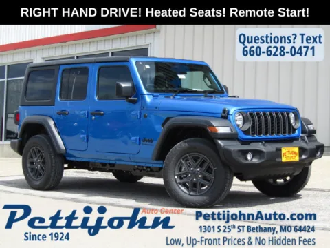 Blue 2026 Jeep Wrangler Sport RHD for sale in Bethany, MO