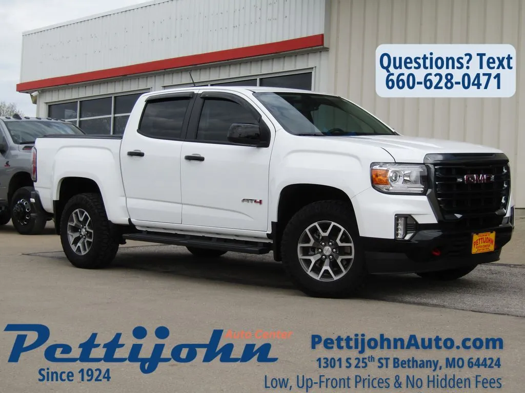 White 2022 GMC Canyon AT4 w/Leather for sale in Bethany, MO