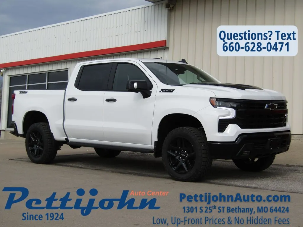 White 2026 Chevrolet Silverado 1500 LT Trail Boss for sale in Bethany, MO