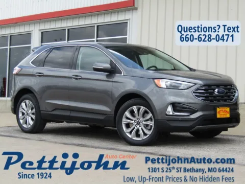 Gray 2023 Ford Edge Titanium for sale in Bethany, MO