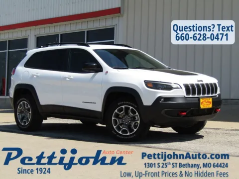 White 2022 Jeep Cherokee Trailhawk for sale in Bethany, MO