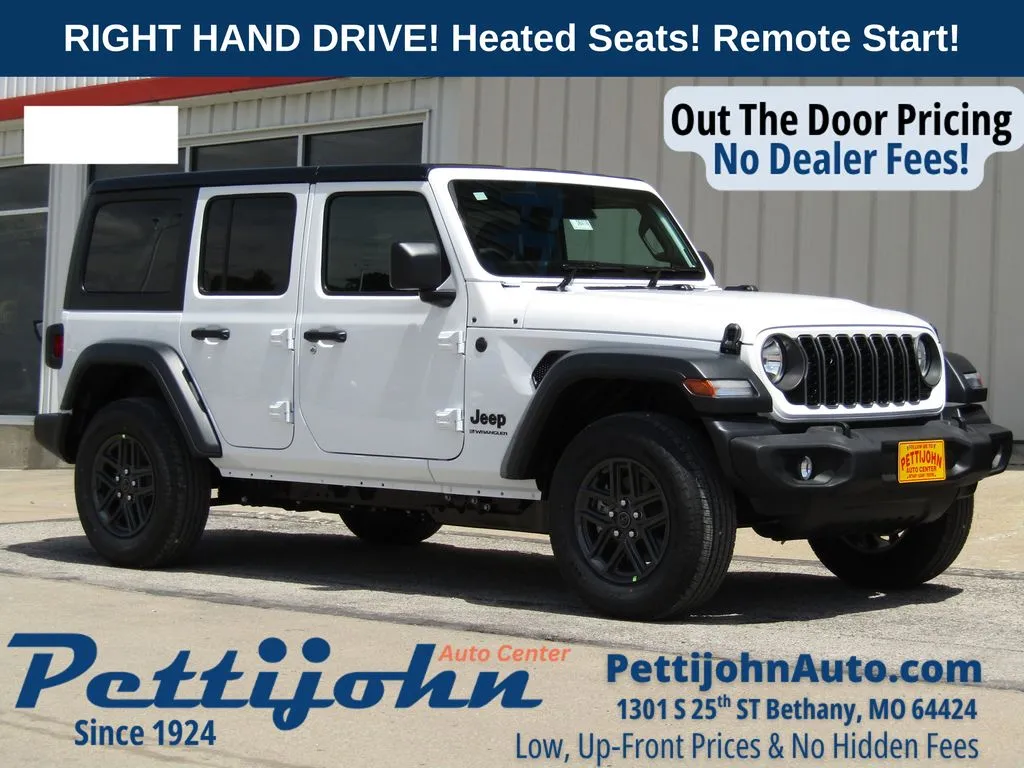 White 2026 Jeep Wrangler Sport RHD for sale in Bethany, MO