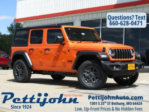 Orange 2026 Jeep Wrangler Sport RHD for sale in Bethany, MO