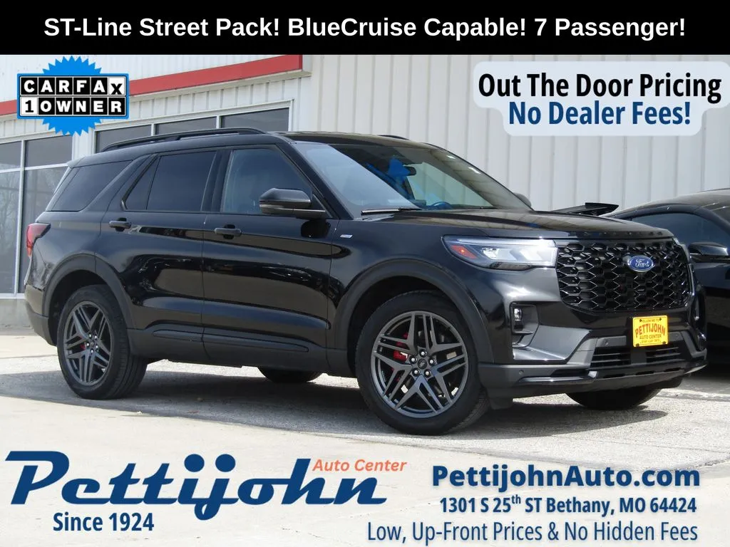 Used 2025 Ford Explorer ST-LINE with VIN 1FMUK8KH6SGB63920 for sale in Kansas City