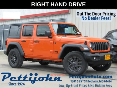 Orange 2026 Jeep Wrangler Sport RHD for sale in Bethany, MO