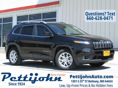 Black 2018 Jeep Cherokee Latitude Plus for sale in Bethany, MO