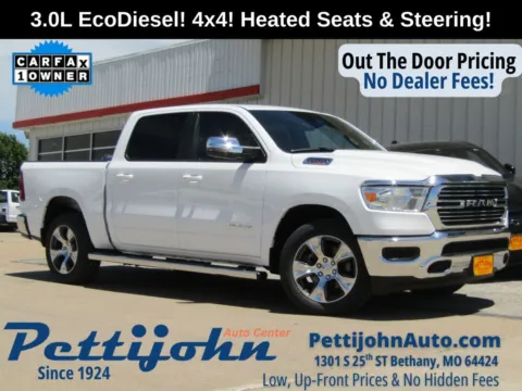 White 2023 Ram 1500 Laramie for sale in Bethany, MO