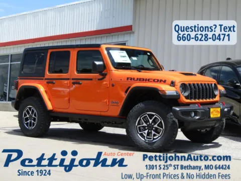 Orange 2026 Jeep Wrangler Rubicon for sale in Bethany, MO