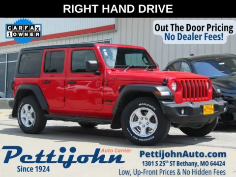 Red 2022 Jeep Wrangler Unlimited Sport RHD for sale in Bethany, MO