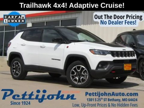 White 2024 Jeep Compass Trailhawk for sale in Bethany, MO