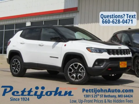 White 2024 Jeep Compass Trailhawk for sale in Bethany, MO