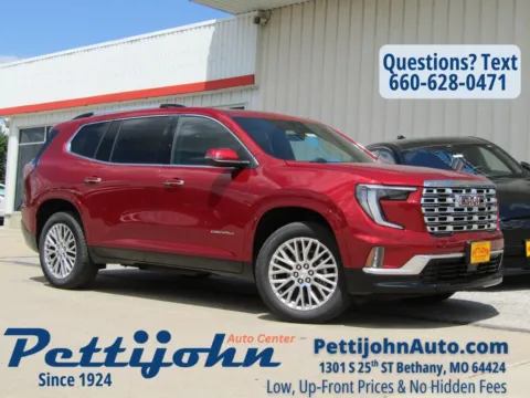Red 2026 GMC Acadia Denali for sale in Bethany, MO