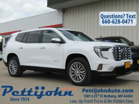 White 2026 GMC Acadia Denali for sale in Bethany, MO