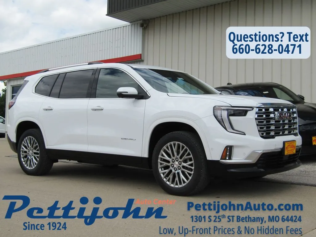 White 2026 GMC Acadia Denali for sale in Bethany, MO