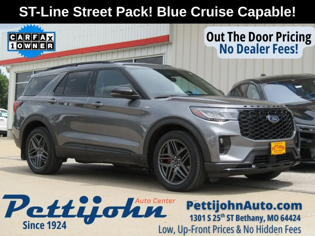 Gray 2025 Ford Explorer ST-Line for sale in Bethany, MO