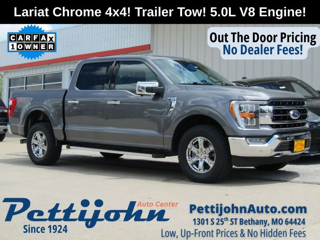 Used 2021 Ford F-150 Lariat with VIN 1FTFW1E51MKD98624 for sale in Kansas City