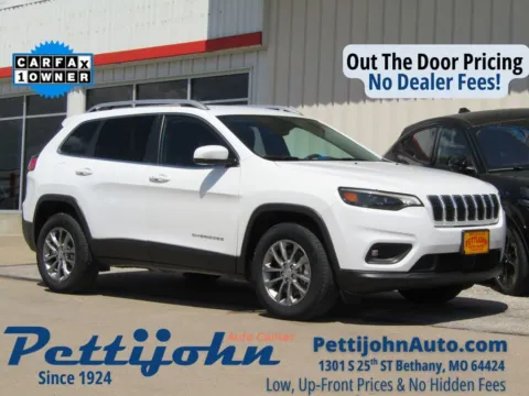White 2021 Jeep Cherokee Latitude Lux for sale in Bethany, MO