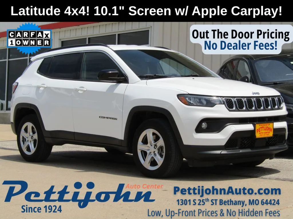 White 2024 Jeep Compass Latitude for sale in Bethany, MO