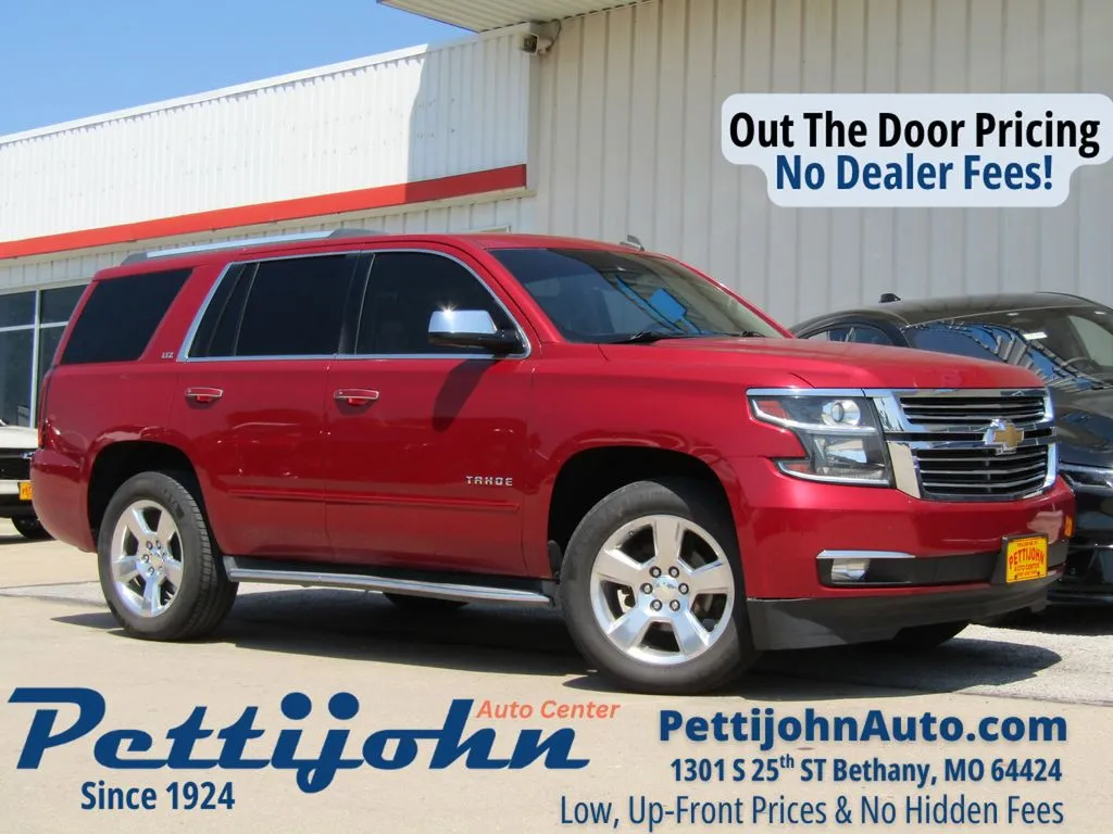 Red 2015 Chevrolet Tahoe LTZ for sale in Bethany, MO