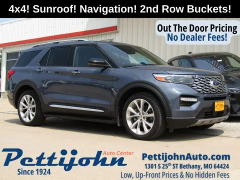 Blue 2021 Ford Explorer Platinum for sale in Bethany, MO