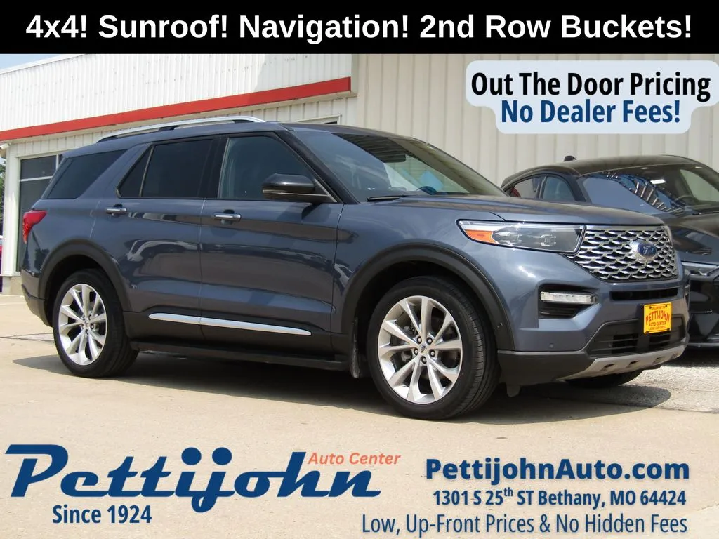 Blue 2021 Ford Explorer Platinum for sale in Bethany, MO