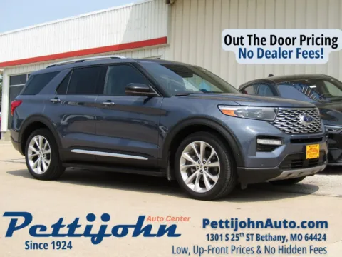 Blue 2021 Ford Explorer Platinum for sale in Bethany, MO