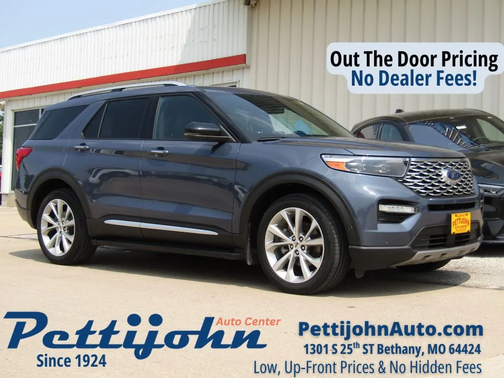 Blue 2021 Ford Explorer Platinum for sale in Bethany, MO