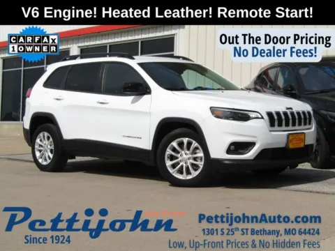 White 2022 Jeep Cherokee Latitude Lux for sale in Bethany, MO