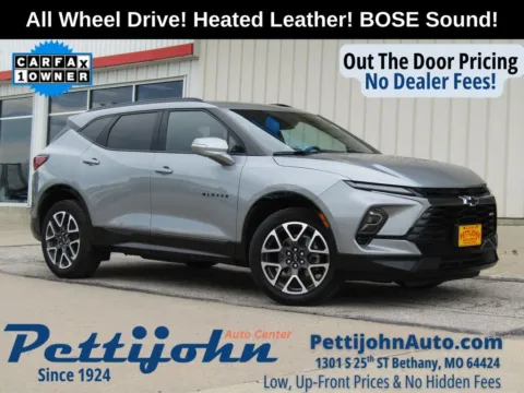Gray 2025 Chevrolet Blazer RS for sale in Bethany, MO