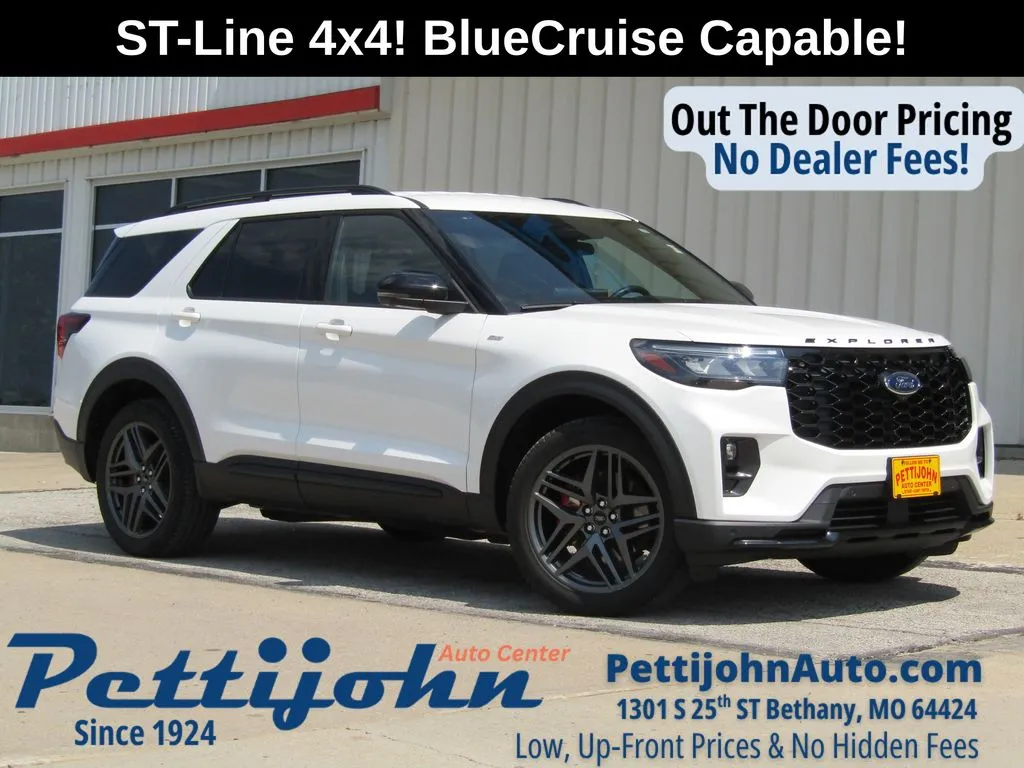 Used 2025 Ford Explorer ST-LINE with VIN 1FMUK8KH8SGB38792 for sale in Kansas City