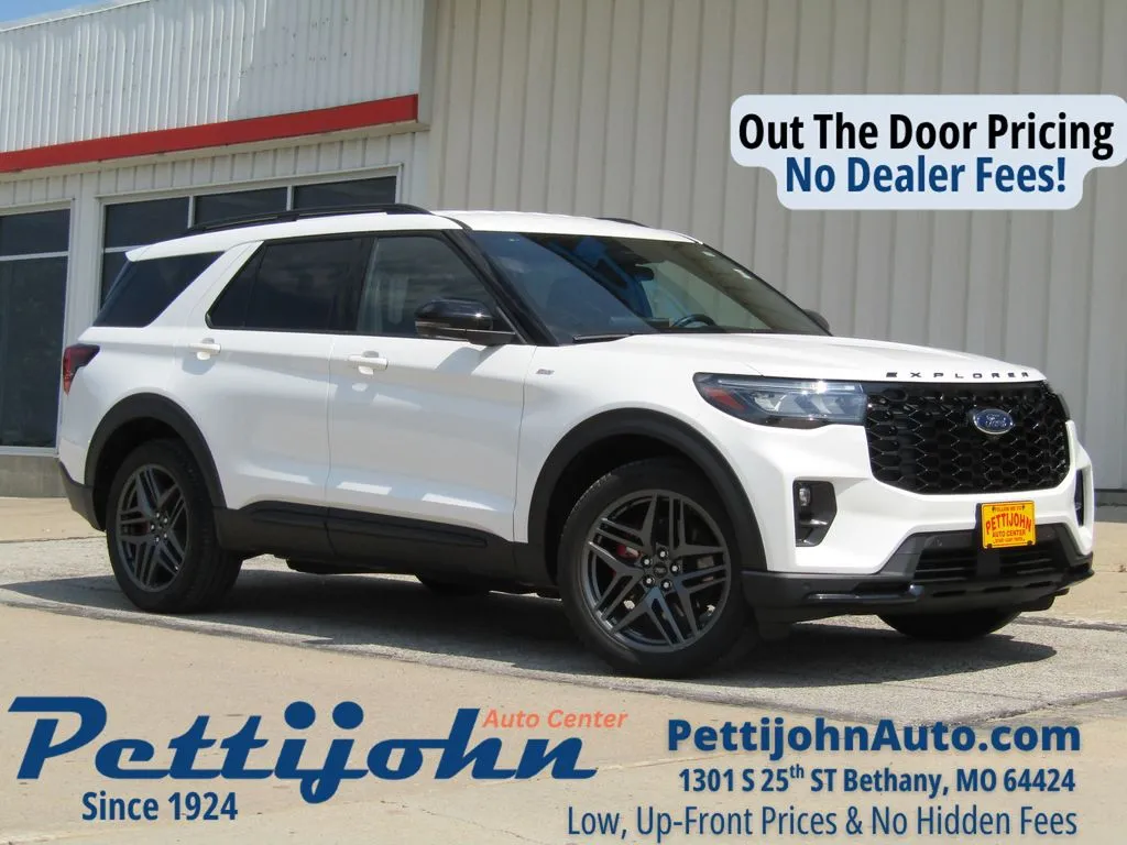 White 2025 Ford Explorer ST-Line for sale in Bethany, MO